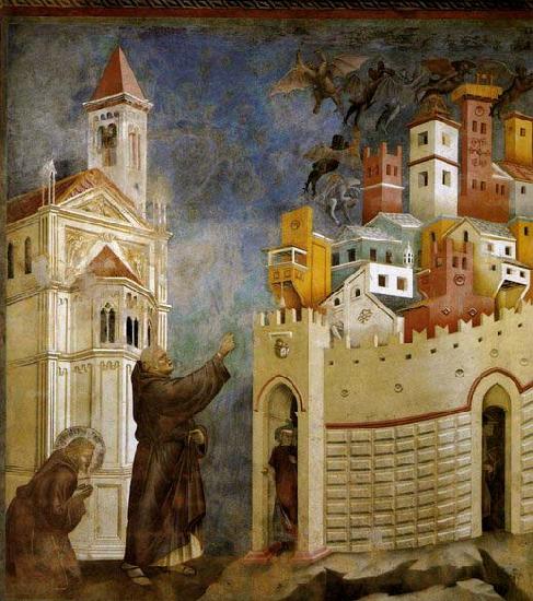 GIOTTO di Bondone Exorcism of the Demons at Arezzo oil painting image